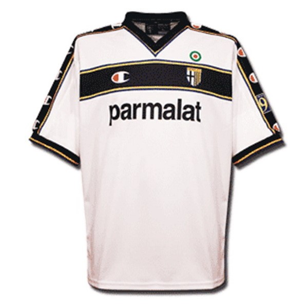 Camiseta Parma Champion Replica Segunda Ropa Retro 2002 2003 Blanco